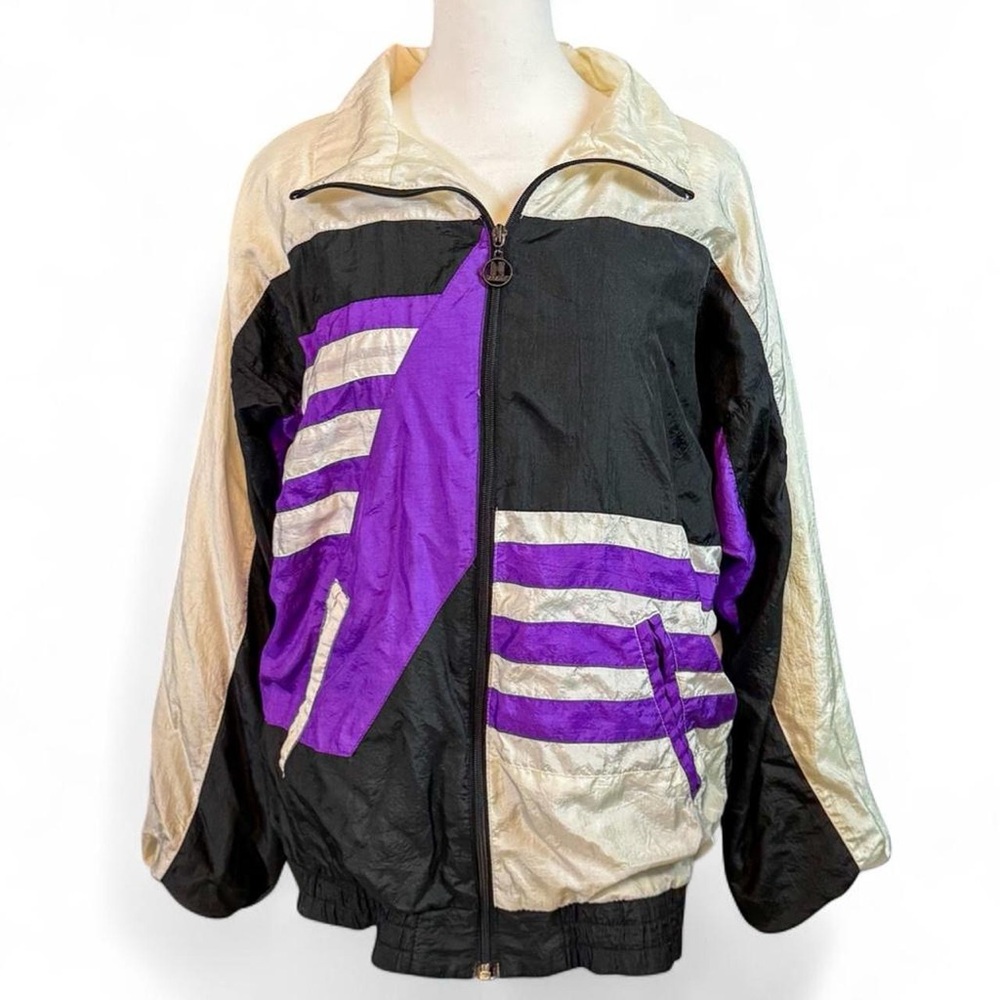 Women's Black and Purple Jacket